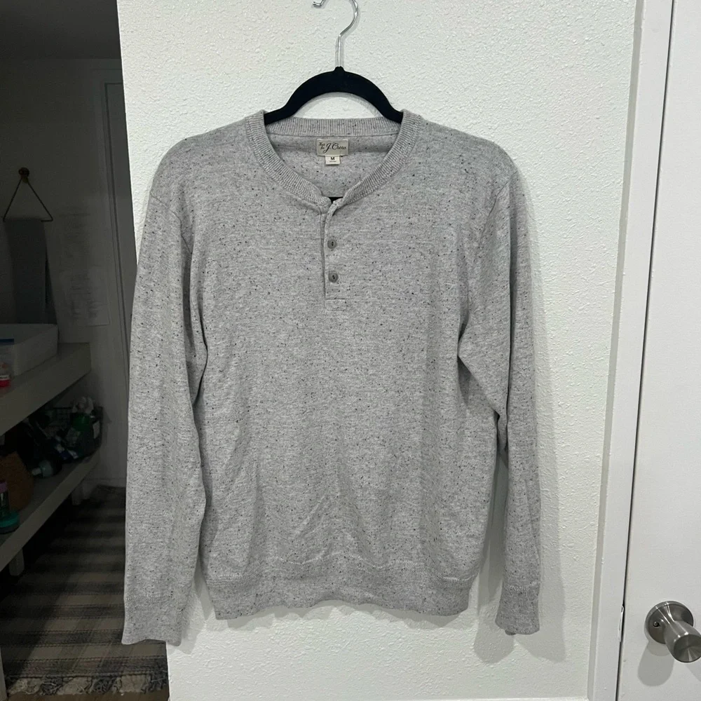 J. Crew Gray Long Sleeve Shirt- Medium